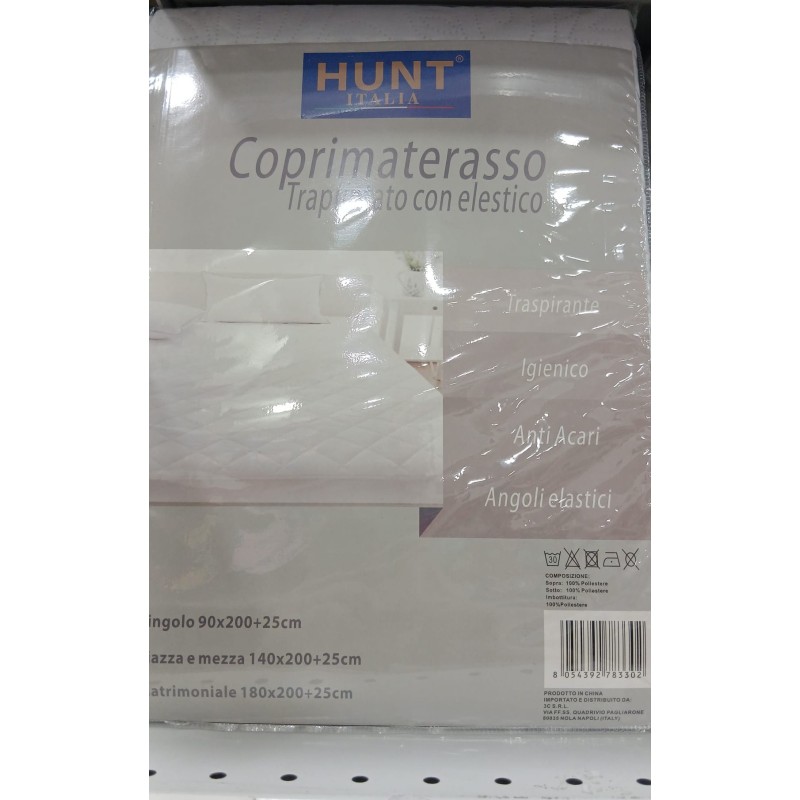 COPRIMATERASSO IRGE SPUGNA C/ZIP 1PS