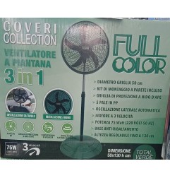 VENTILAT.PIAN.3IN1 ABS COVER 50X130 75W VERDE