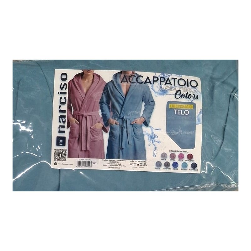 ACCAPPATOIO IN MICROFIBRA C/CAPPUCCIO CO