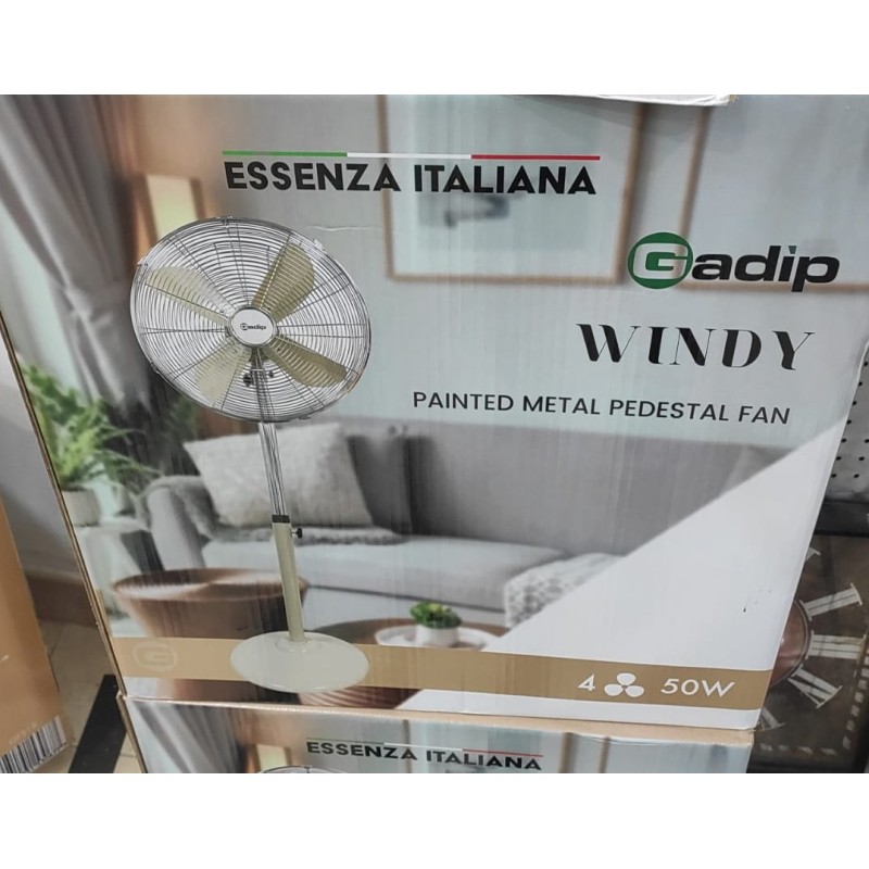 VENTILATORE IN METALLO VERNICIATO A PIANTANA