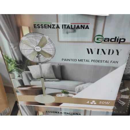 VENTILATORE IN METALLO VERNICIATO A PIANTANA