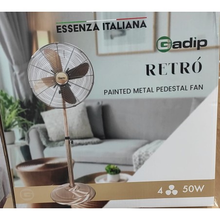 VENTILATORE IN METALLO VERNICIATO A PIANTANA