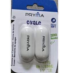 PRYMA GOMMA OVALE 5.8X2.8X1CM 2PZ BL.
