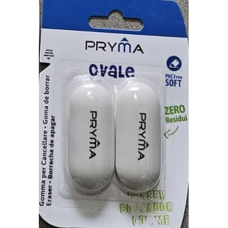 PRYMA GOMMA OVALE 5.8X2.8X1CM 2PZ BL.