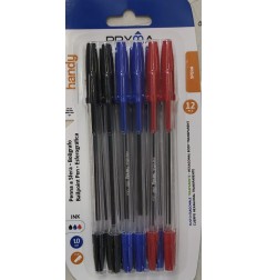 PRYMA PENNA SFERA HANDY 1MM 12PZ ASS. BL