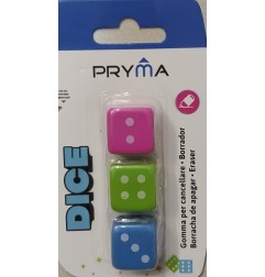PRYMA GOMMA CANCELLARE 3PZ DADO BL.