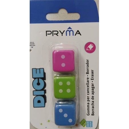 PRYMA GOMMA CANCELLARE 3PZ DADO BL.