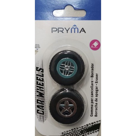 PRYMA GOMMA CANCELLARE 2PZ RUOTA BL.