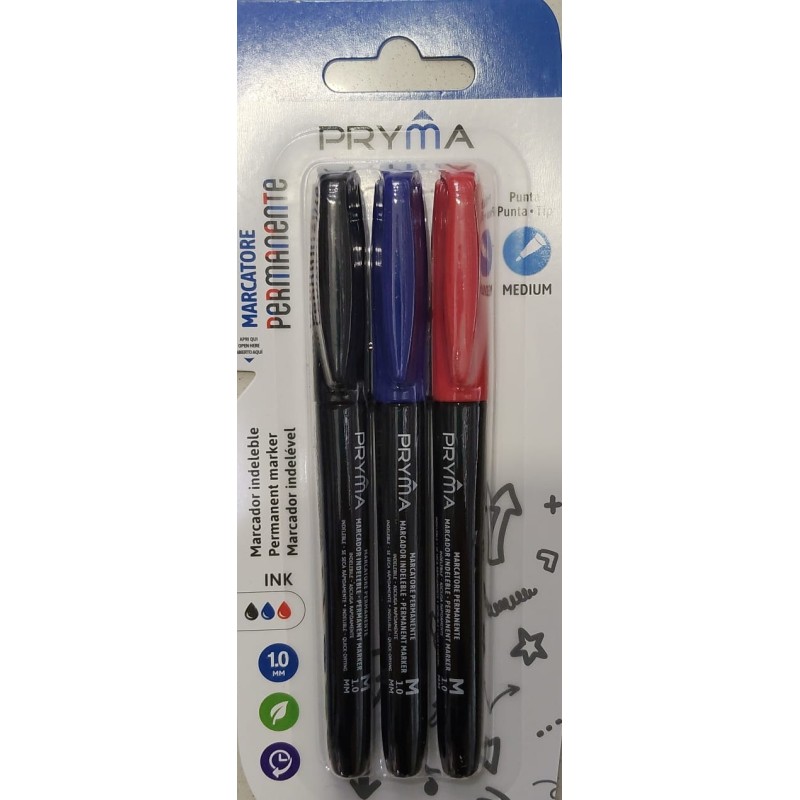 PRYMA MARCAT.PERMANENTE PUNTA M 1MM 3PZ