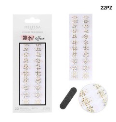 MELISSA ADESIVI UNGHIE 3D EFFETTO GEL 22