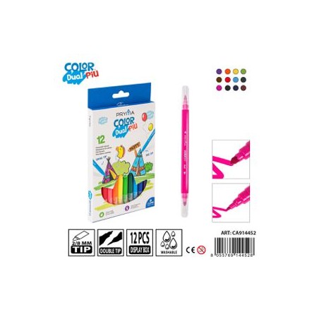 PRYMA PENNARELLI COLORPIU DUAL 12PZ BL.