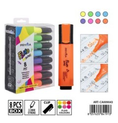 PRYMA EVIDENZIATORE SWING 2-5MM 8PZ FLUO