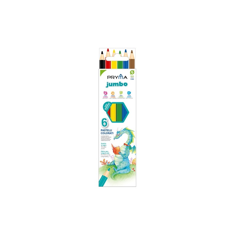 PRYMA PASTELLI JUMBO  6PZ BL.