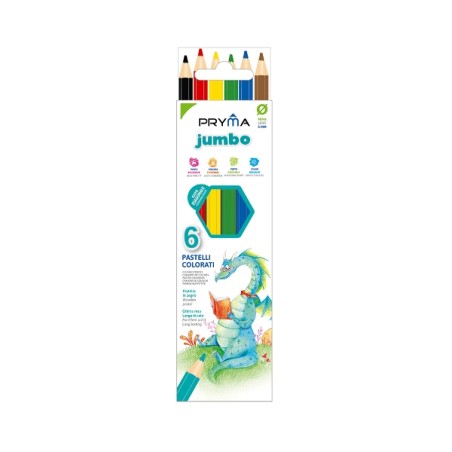 PRYMA PASTELLI JUMBO  6PZ BL.