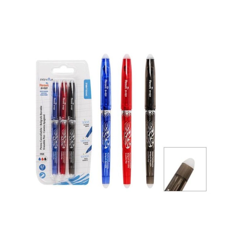 PRYMA PENNA CANC.RESET DOUBLE D/GOMMA 0.