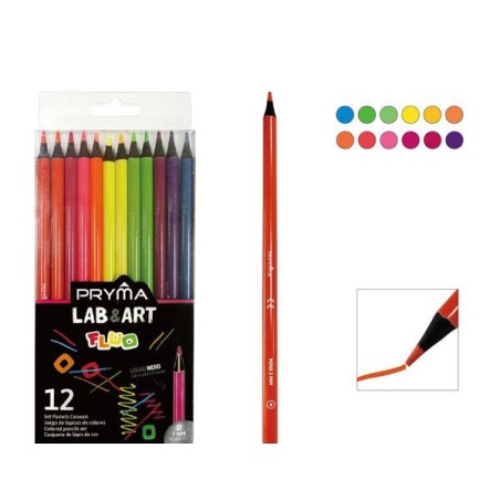 PRYMA PASTELLI FLUO 12PZ BL.