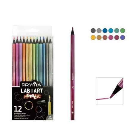 PRYMA PASTELLI METALLIC 12PZ BL.