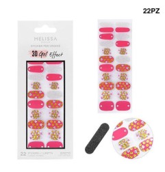 MELISSA ADESIVI UNGHIE 3D EFFETTO GEL 22