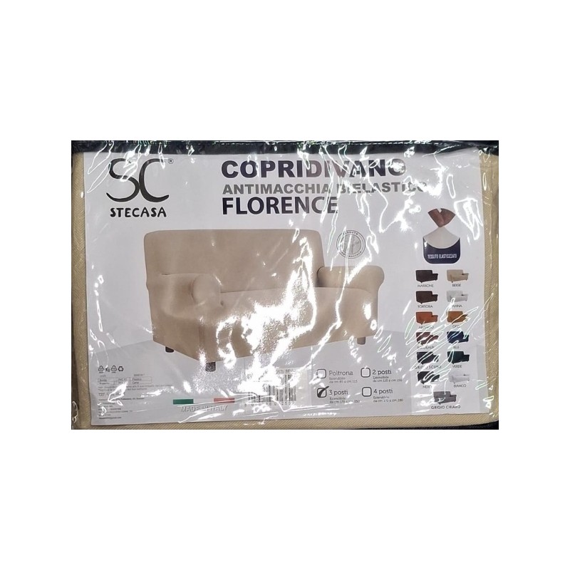 COPRIDIVANO ANTIMACCHIA FLORENCE 3PS BEI