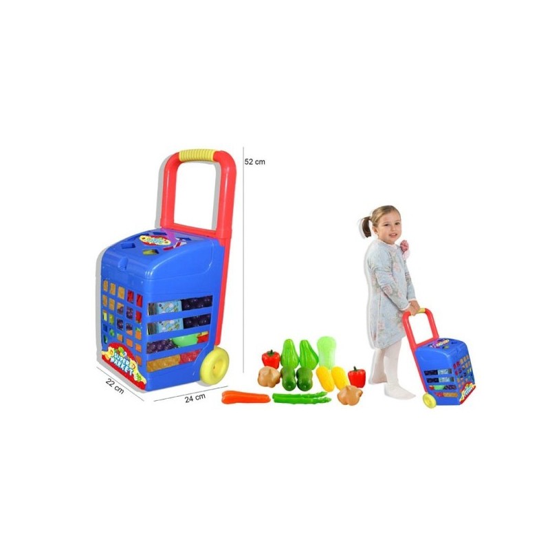CARRELLO RIGIDO SUPER MARKET CON ORTAGGI