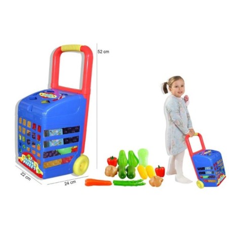 CARRELLO RIGIDO SUPER MARKET CON ORTAGGI