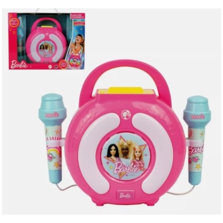 BARBIE KARAOKE SOUND BOX CON 2 MICROFONI