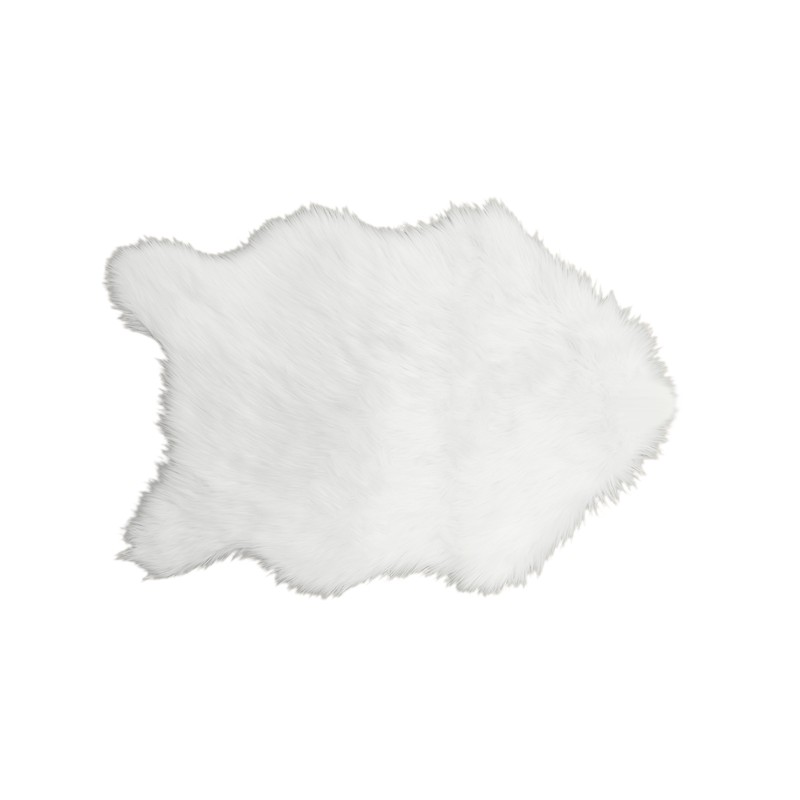TAPPETO ECO PELLE DI PECORA BIANCO 120*1