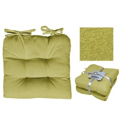SET 2 CUSCINI DA SEDUTA VERDI 2 X 38*38*