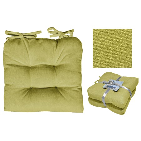SET 2 CUSCINI DA SEDUTA VERDI 2 X 38*38*