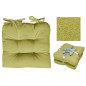 SET 2 CUSCINI DA SEDUTA VERDI 2 X 38*38*