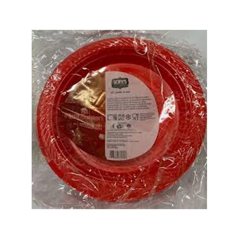 SOFYS PIATTI PIANI ROSSI 15 PEZZI