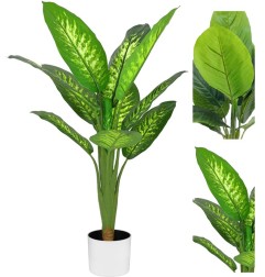PIANTA TROPICAL DIFFENBACHIA 11 FOGLIE 90CM 2 ASS.