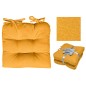 SET 2 CUSCINI DA SEDUTA GIALLI 2 X 40*40