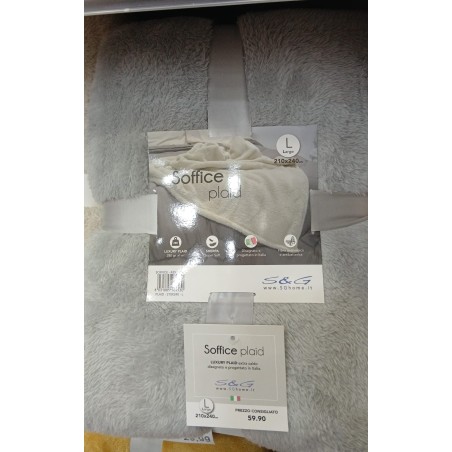 PLAID SOFFICE MIS L 210X240 NATURAL