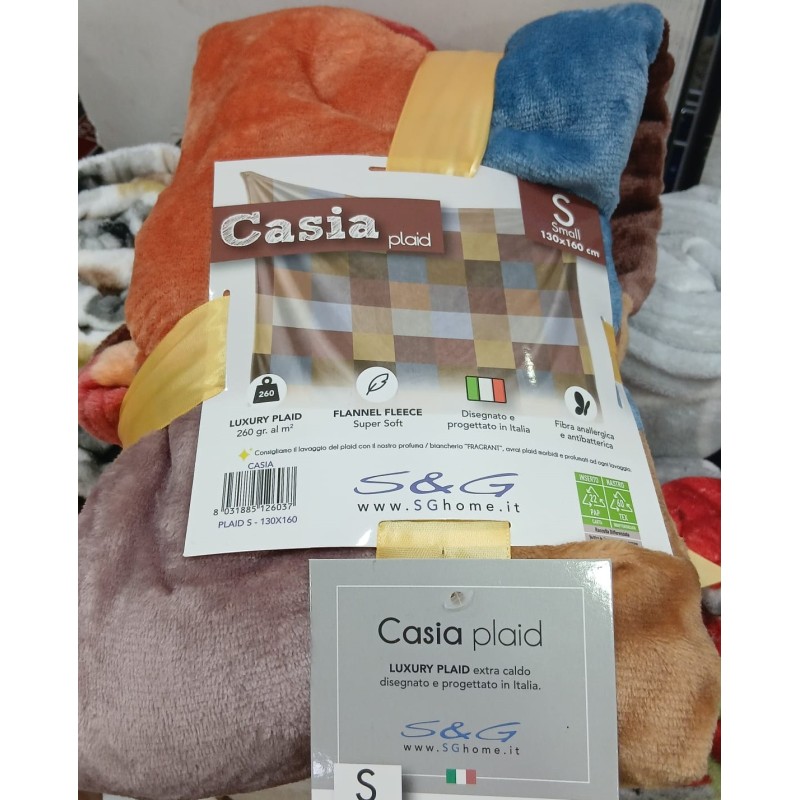PLAID CASIA 130X160
