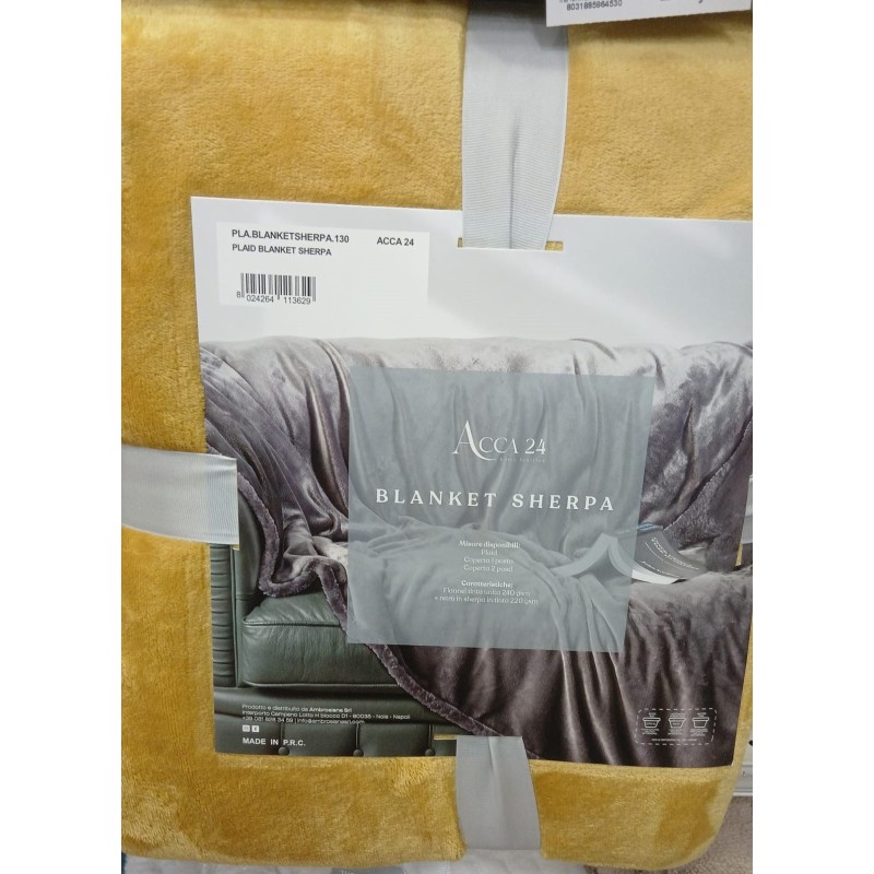 PLAID BLANKET SHERPA 130X160 ACCA24