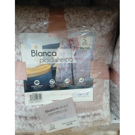 PLAID BLANCA 130X160 SHERPA