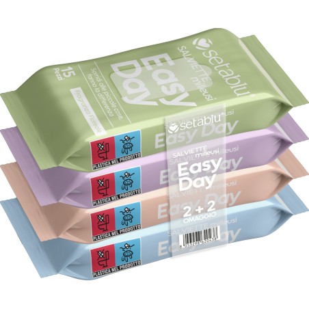 SALVIETTE MILLEUSI MULTIPACK 4CF DA 15PZ