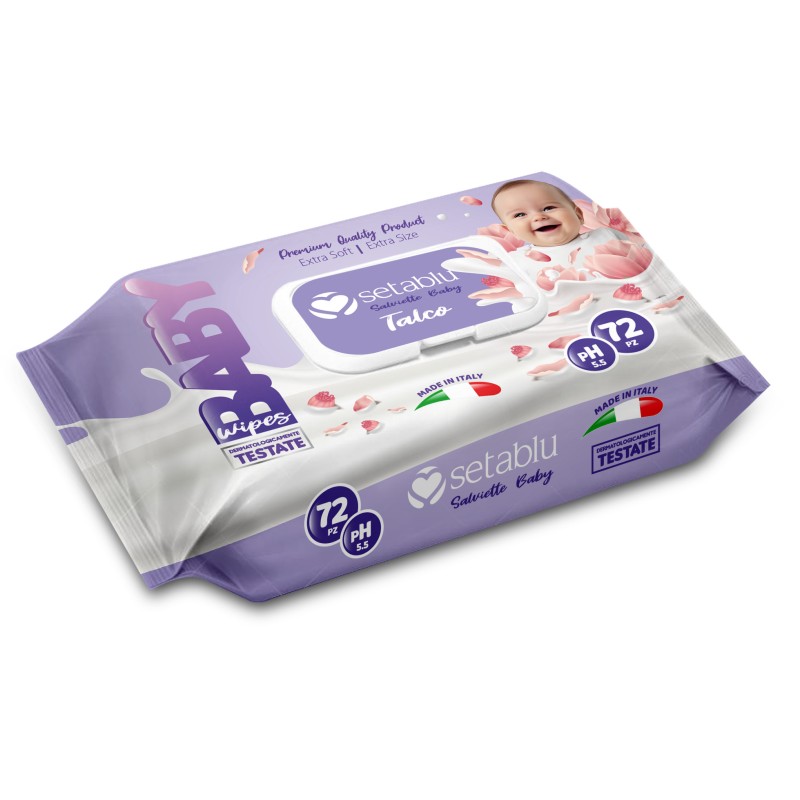 SALVIETTE BABY TALCO 72PZ MADE IN ITALY