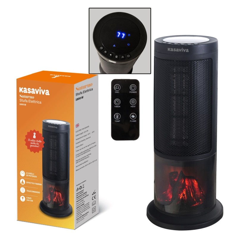 STUFA ELETTRICA SATURNO 1800W C/EFF ETTO