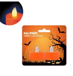 CANDELE LED 2PZ HALLOWEEN CM.4X4