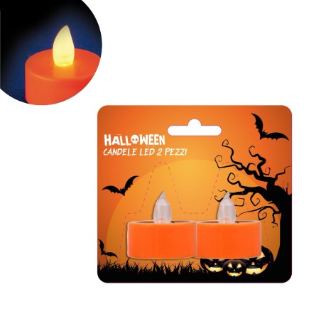 CANDELE LED 2PZ HALLOWEEN CM.4X4