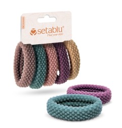 ELASTICI CAPELLI 5PZ VAR.2 VARI COLORI