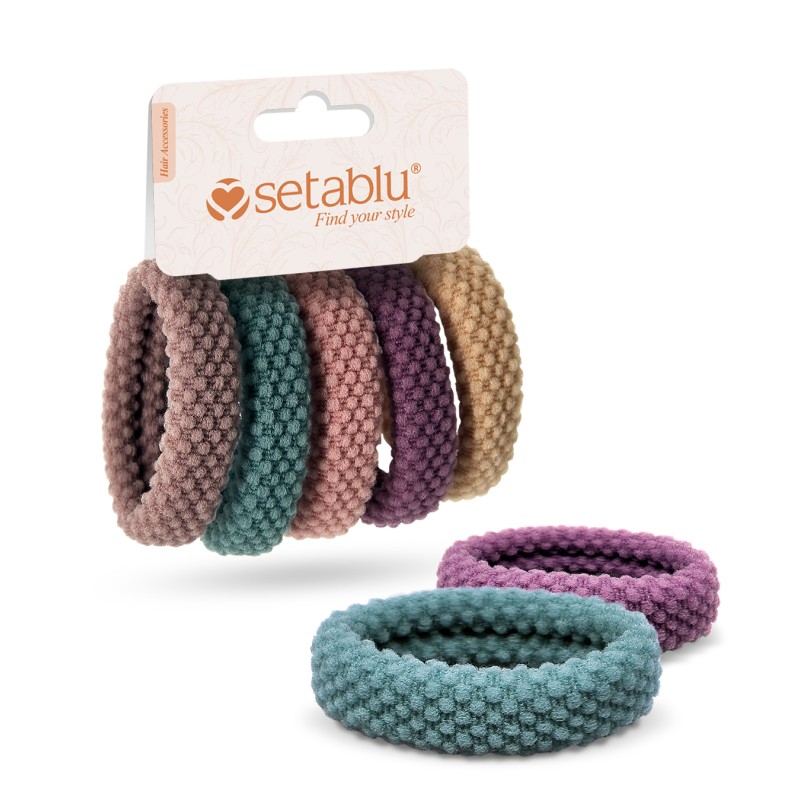 ELASTICI CAPELLI 5PZ VAR.2 VARI COLORI