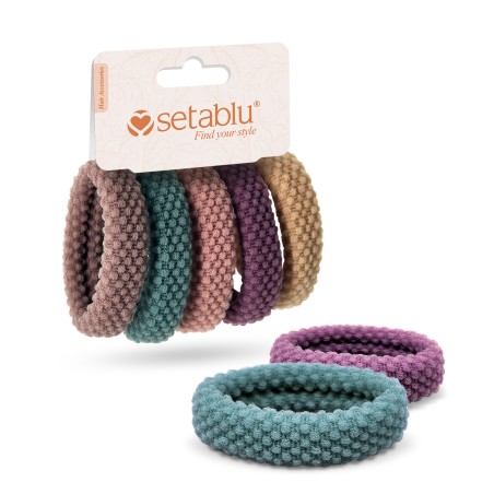 ELASTICI CAPELLI 5PZ VAR.2 VARI COLORI