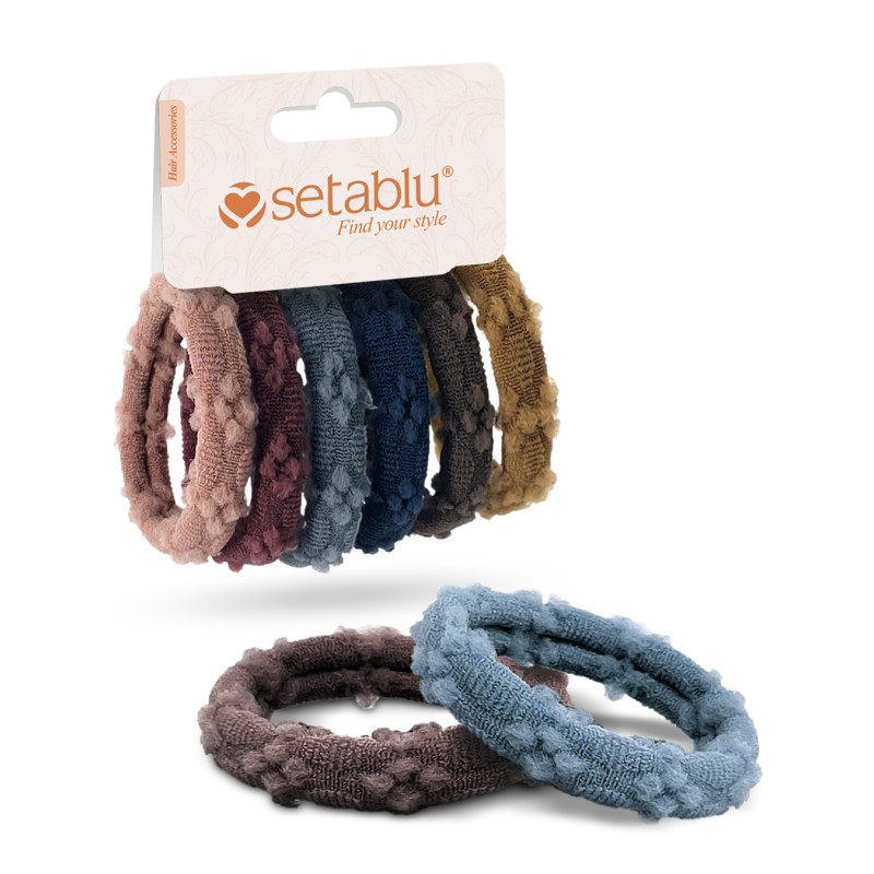 ELASTICI CAPELLI 5PZ VAR.3 VARI COLORI