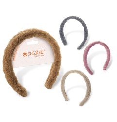 CERCHIETTO IN PELUCHE - VARI COLORI
