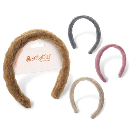 CERCHIETTO IN PELUCHE - VARI COLORI