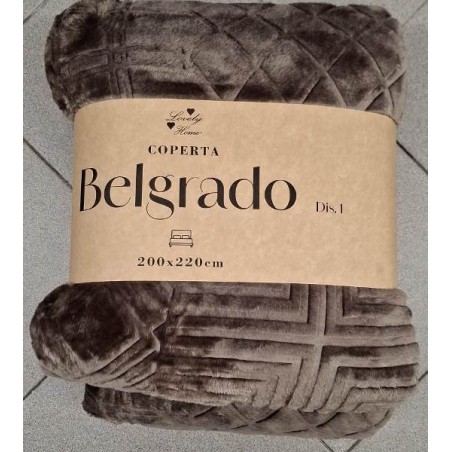 COPERTA BELGRADO 200*220 TABACCO DIS 01