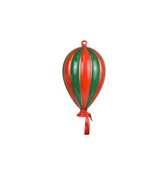 APP. PALLONCINO 10CM SPICCHI ROSSO/VERDE